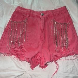 pink shorts